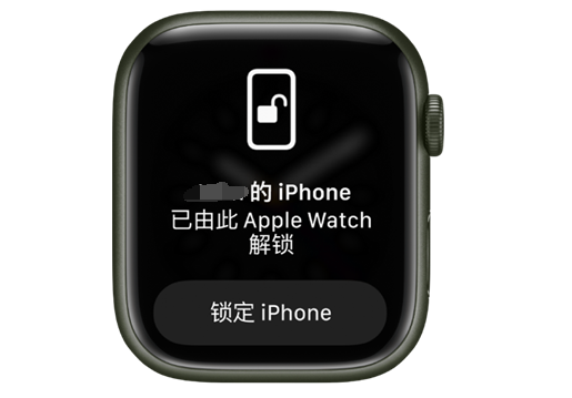 黎母山镇苹果手机维修分享用 AppleWatch 解锁配备面容 ID 的 iPhone方法 